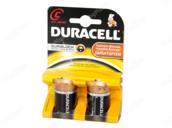 Батарейка алкалиновая Duracell, LR14 (цена за блистер 2шт)