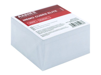 Папір для нотаток непроклеєний Axent Elite White 8043-A, 80×80×50 мм, білий
