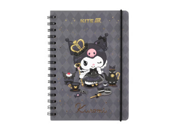 Блокнот на спіралі Kuromi HK25-190, 80 аркушів, формат A5, Kite