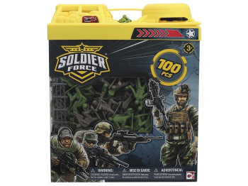 Игровой набор Солдаты Bucket Playset. 100 элементов. Soldier Force 545032