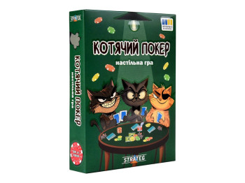Настольная игра логическая "Кошачий покер", 36 карт, Strateg