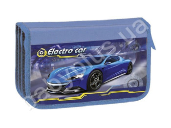 Пенал тройной картонный Eco Car, KIDIS 14047
