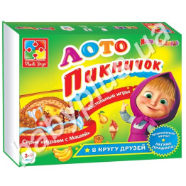 Лото Пікничок, Маша та Ведмідь (укр)