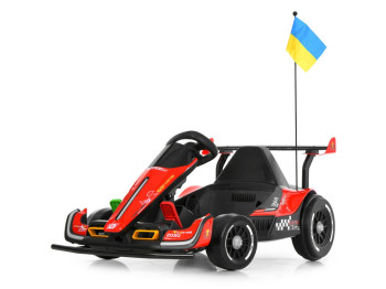 Электрокарт M 6322 EBLR-3, 2 мотора 150W, аккумулятор 24V, красный, Bambi Kart