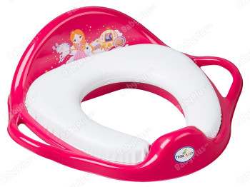Туалетное сиденье Мягкое Принцессы розовое. Tega Baby LP-020-123