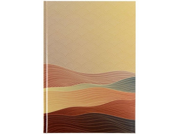 Книга записная в клетку бронзовая А4 Waves. 96 листов. Axent 8422-563-A