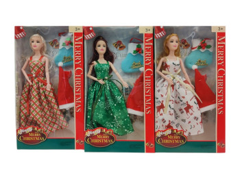 Кукла шарнирная Merry Christmas, колпак, подарочный носок, 3 вида