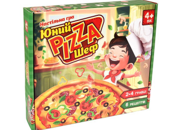 Настольная игра сложение пиццы Юный Pizza шеф, с ингредиентами и рецептами, Strateg
