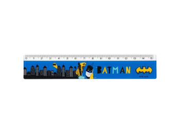 Лінійка пластикова, 15см DC Batman, Kite
