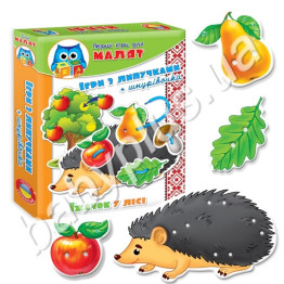 Ігри з прищіпками і липучками Їжачок, Vladi Toys