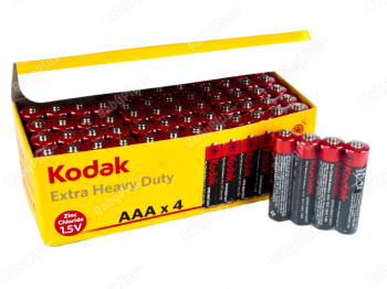 Батарейка солевая Kodak, 1.5V, AAA, R03 (цена за спайку 4шт) 887930411713