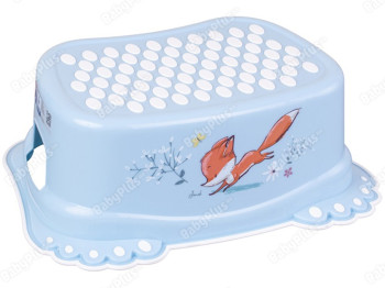 Подставка для ног Лесная сказка с противоскользящей резиной голубая. Tega Baby FF-006-108