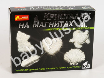 Набор Кристаллы на магнитах белые