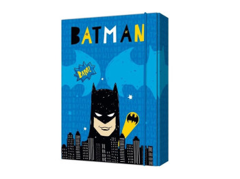 Папка для зошитів В5 на гумці картон, DC Batman, Kite
