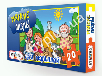 Пазлы мягкие, 20 эл, Репка, в коробке, Strateg