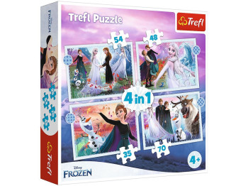 Пазлы Магия леса 4в1, Trefl