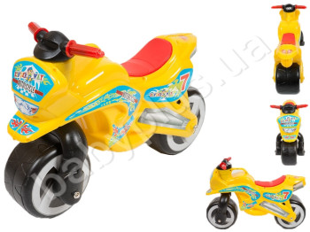 Беговел желтый Мото Байк. Kinderway KW-11-006