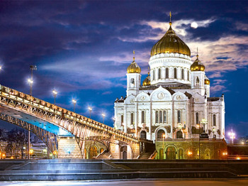 Пазли Храм Христа Спасителя Москва, 1500 елементів, Castorland
