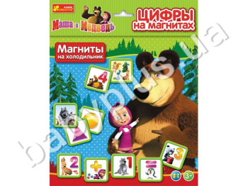 Цифры на магнитах Маша и Медведь