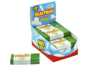 Пластилин восковый салатовый 30 грамм, Гамма