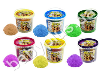 Кинетический песок Magic sand, 6 видов, 1кг, Strateg