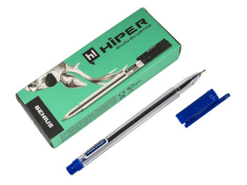 Ручка масляна Genius. Hiper HO-120. Довжина листа 1 200 м. Колір СИНІЙ. (Ціна за 1 шт.)