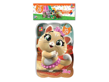 Пазли на магніті А5 44 Кота, Пилу в місті, Vladi Toys