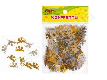 Декоративные Ангелы, блестят, 10 грамм, золото и серебро,Kidis 8870