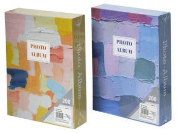 Фотоальбом на 200 фото 10х15см MX2-442, в картонной коробке 21х26,7х5,7 см, 2 вида