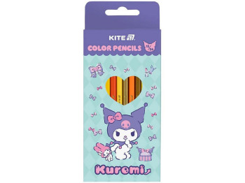 Олівці кольорові двосторонні Kuromi 12шт, Kite