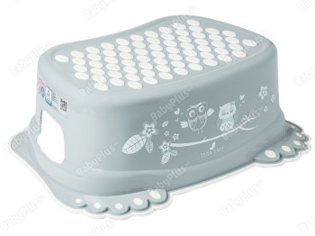 Подставка для ног Сова с противоскользящей резиной серая. Tega Baby SO-006-106