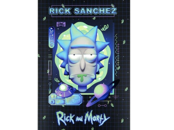 Блокнот термобиндер А5. 64 листа. Rick & Morty. Kite RM23-193-1