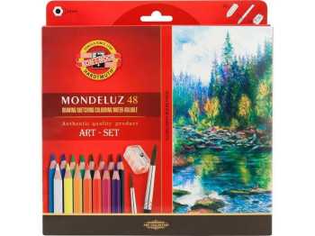 Карандаши цветные акварельные Mondeluz 48 цветов. Koh-i-Noor 3713