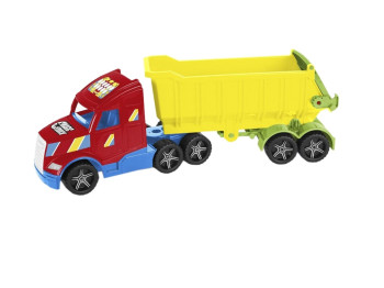 Машинка вантажівка з причепом відкривний борт Magic Truck Basic 36300 79 см, Wader