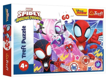 Пазлы Trefl Marvel Spidey «Приключения героев», 60 элементов