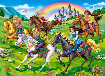 Пазли Кінна прогулянка, 100 елементів, Castorland