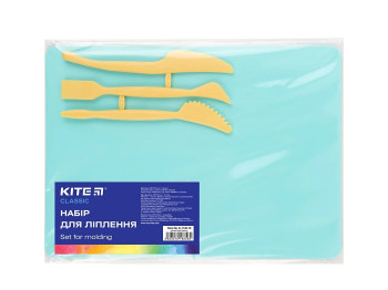 Набор для лепки мятный Classic, Дощечка 18х25 см, 3 стека, Kite