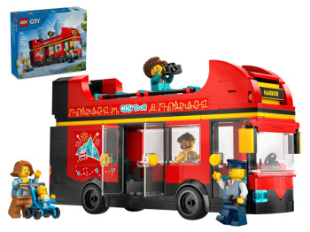Конструктор LEGO City Красный двухэтажный экскурсионный автобус, 384 детали