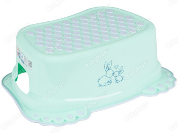 Подставка для ног Зайчики с противоскользящей резиной мятное. Tega Baby KR-006-105