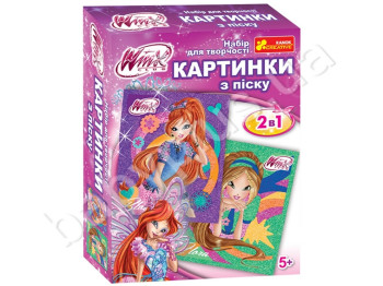 Набор для творчества Картинка из песка 2 в 1, Блум и Флора, Винкс 7, Ranok Creative