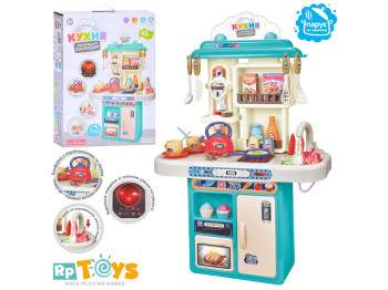 Кухня ігрова зі світлом та звуком 16890A, 47 см, з мийкою та парою, Limo Toy