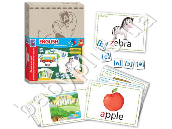 Дидактичний матеріал з магнітами English, Vladi Toys
