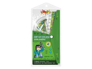 Набор для черчения обучающий Level up, линейка 15 см, с транспортиром 13190, Kids