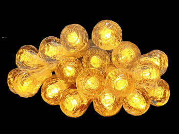 Гирлянда светодиодная Bubble 3м желтая 20led, 2AA, R96094-Y