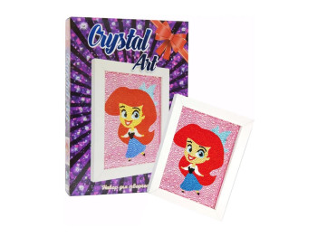 Набір для творчості Crystal art - Русалонька, Strateg