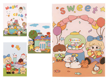 Мини-блокнот Magic Club Sweet, 32 страницы, микс видов