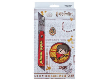 Набор бейджов на липучке и подвеска 2 шт. Harry Potter. Kite HP24-3010