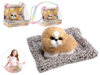 Мягкая игрушка-котёнок Plush Animal Toys, со звуковыми эффектами, 20 см