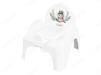 Горшок - стульчик Дикий запад Единорог бело-розовый. Tega Baby DZ-007-103-EDINOROG