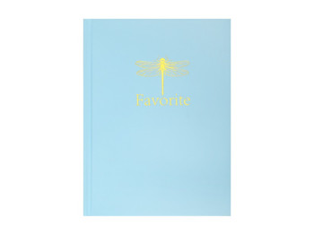 Записная книга, А5, 96 л., клетка, кремовый офсет, голубая